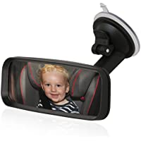 Wicked Chili Espejo retrovisor Adicional con Ventosa para pasajeros para Montar en el Parabrisas con Cuello de Cisne…